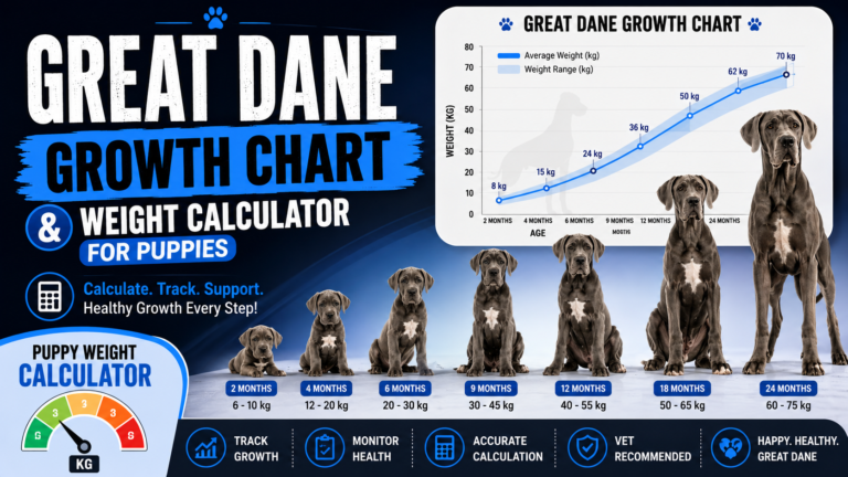 Great Dane Growth Chart And Weight Calculator For Puppies